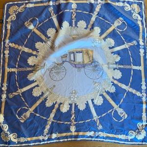 Richel silk carriage scarf 35” x 35”